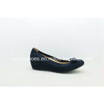 New Fashion Leather Women Ballet Shoes with Increase Inside Heel